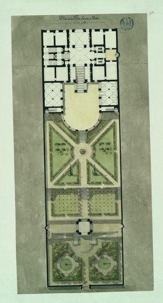 Plan de la villa Laurea à Portici_0