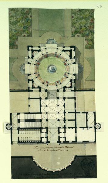 Plan d'une partie de la maison de plaisance du duc de Laurenzana à Portici_0