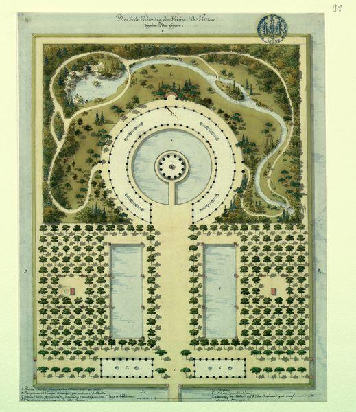 Plan de la volière et des viviers de Varron, d'après Pirro Ligorio_0