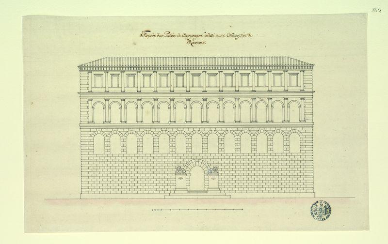 Façade d'un palais de campagne près de Ravenne_0