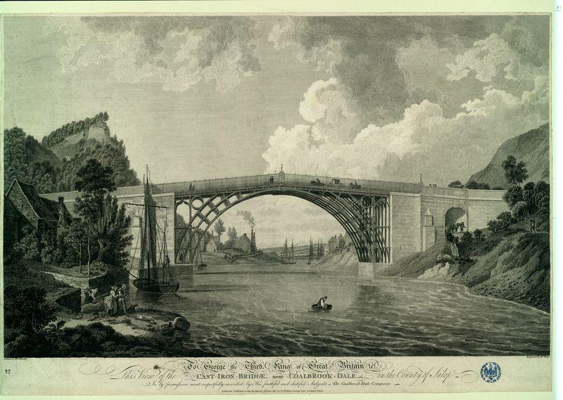 Vue du pont de fer près de Coalbrookdale, comté de Salop (Angleterre)_0