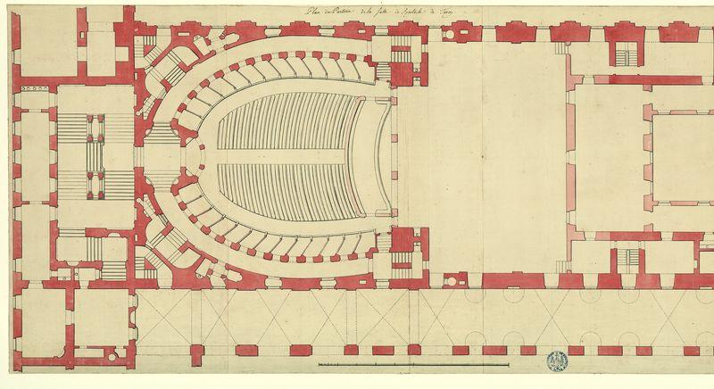 Plan du parterre de la salle de spectacle de Turin_0