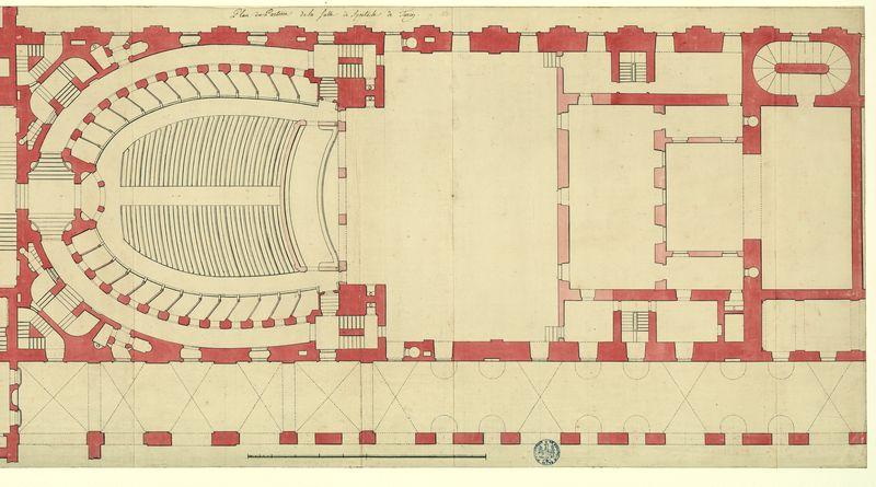 Plan du parterre de la salle de spectacle de Turin_1