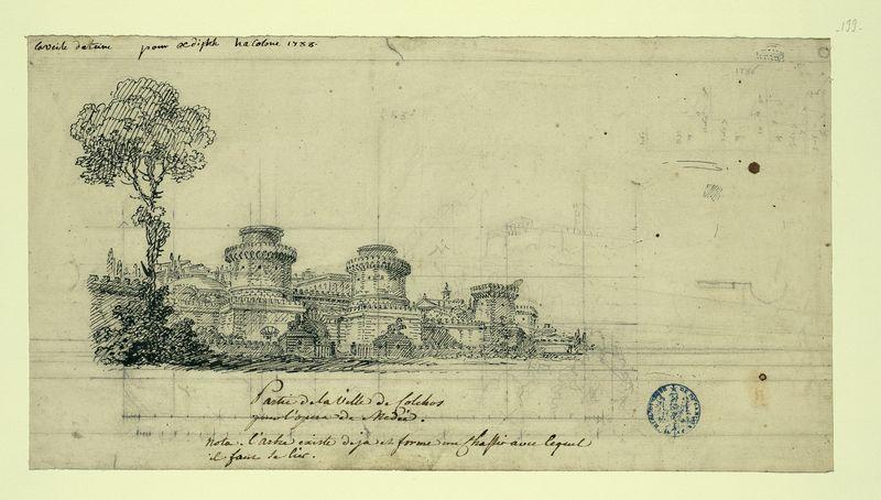 Partie de la ville de Colchos pour l'opéra de Médée_0