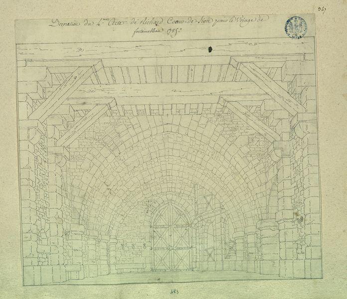 Souterrain du château de Linz, décor de l'acte IV de Richard Coeur de Lion, comédie mêlée d'ariettes représentée au théâtre de Fontainebleau le 25 octobre 1785_0