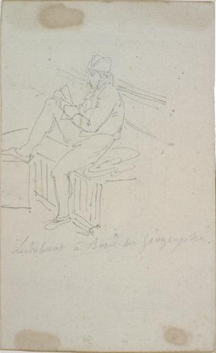 Leschenot à bord du Géographe, Charles Alexandre Lesueur, 1800-1804