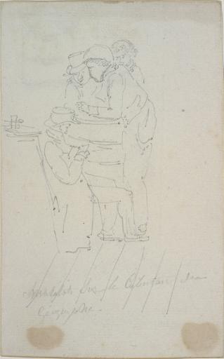 Matelots sur le cabestan du Géographe, Charles Alexandre Lesueur, 1800-1804