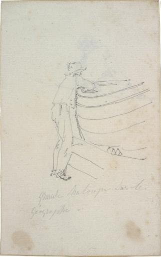 Grande chaloupe sur le Géographe, Charles Alexandre Lesueur, 1800-1804