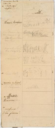 Sept petites scènes, Charles Alexandre Lesueur, 1800-1804