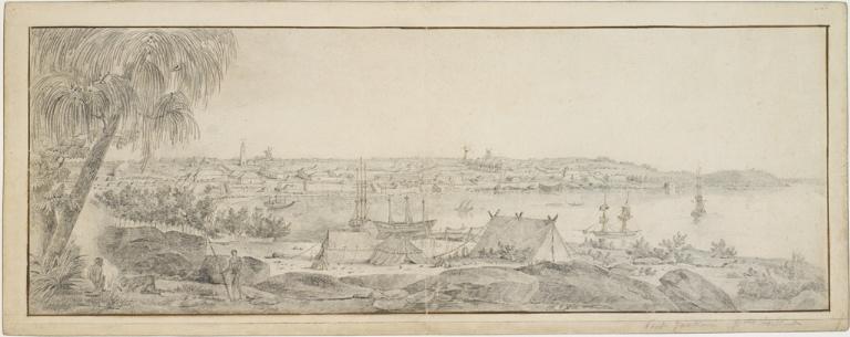 Vue de Port-Jackson (Sydney, Australie), Charles Alexandre Lesueur, 1801-1803
