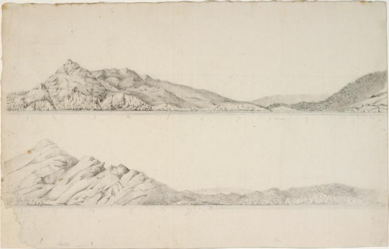 Profil de côtes de la terre de Diémen (Tasmanie) - presqu'île Freycinet_0