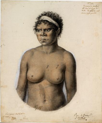 Jeune femme de la tribu des Cam-Mer-Ray-Gal de Nouvelle Galles du Sud_0