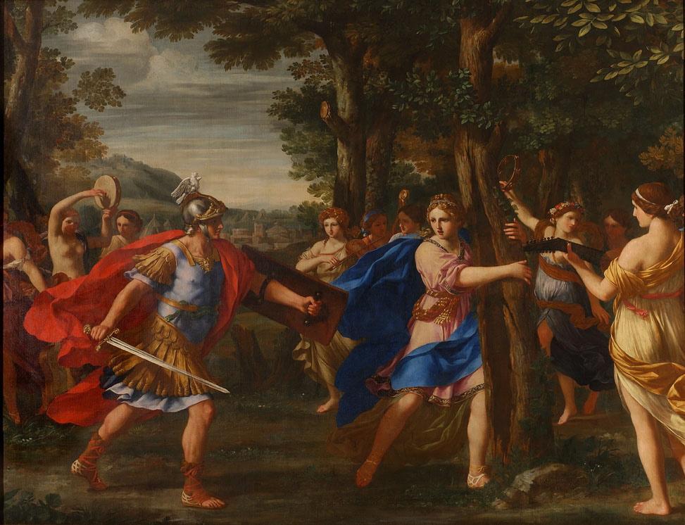 La rencontre de Renaud et Armide dans la Forêt enchantée (titre d'usage), Giacinto Gimignani, 1640