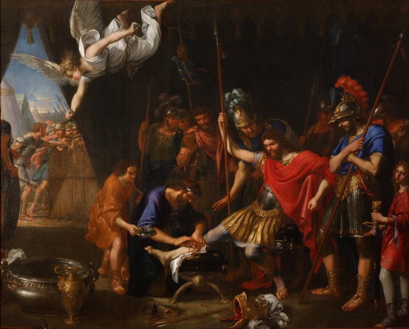 Godefroy de Bouillon soigné par l'ange (titre d'usage), Pierre Mignard, 1640 vers