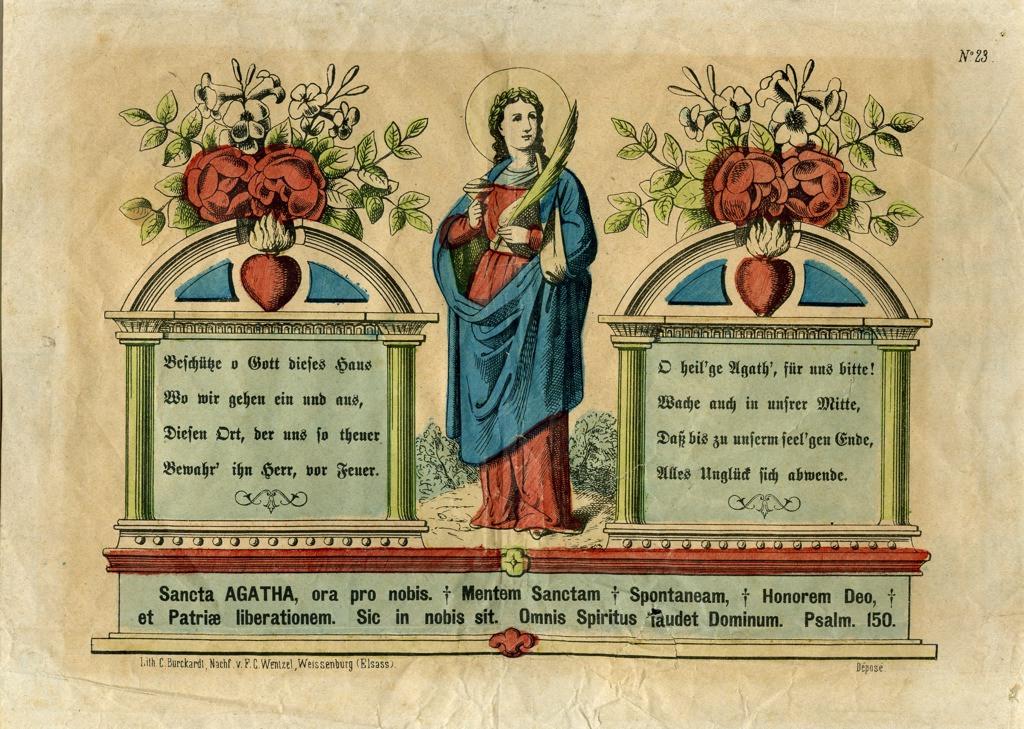 image pieuse, Camille Burckardt, 1880 vers,1888 vers