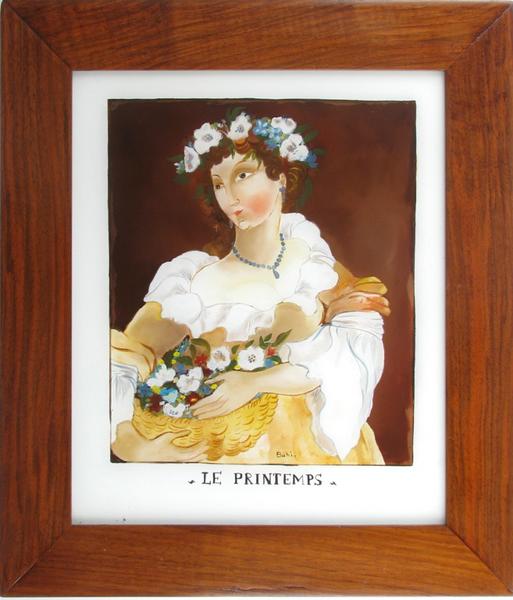 LE PRINTEMPS. (titre inscrit), Marie José Bahi-Lingenheld, 1980 vers