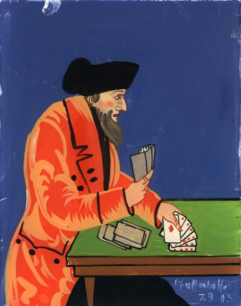 Le joueur de cartes (titre factice), Yves Siffer, 2003