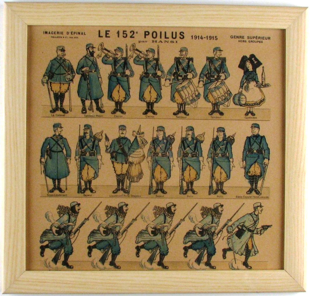 Le 152e Poilus par Hansi (titre inscrit), Hansi, 1915 après