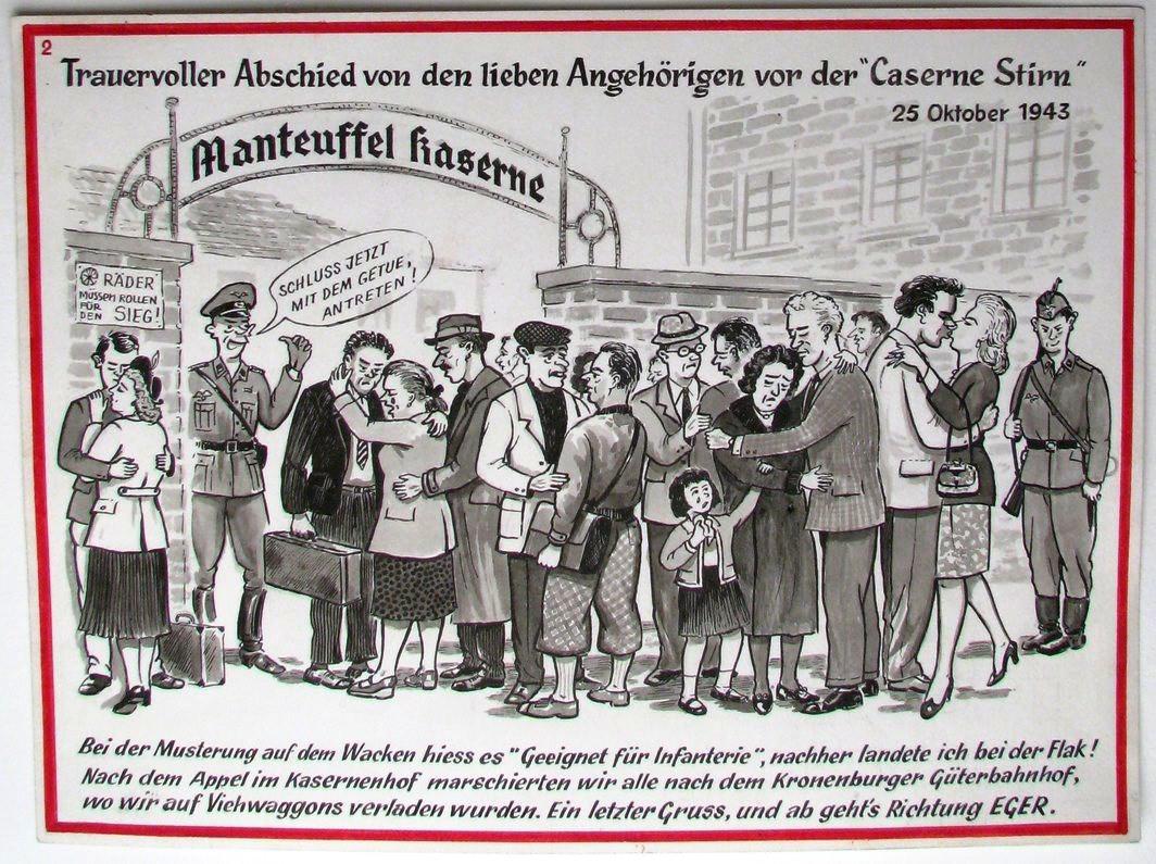 souvenir illustré d'incorporation n°2 (recopié), par Louis Klauth (titre factice), Klauth, 1960 ?,1996 ?