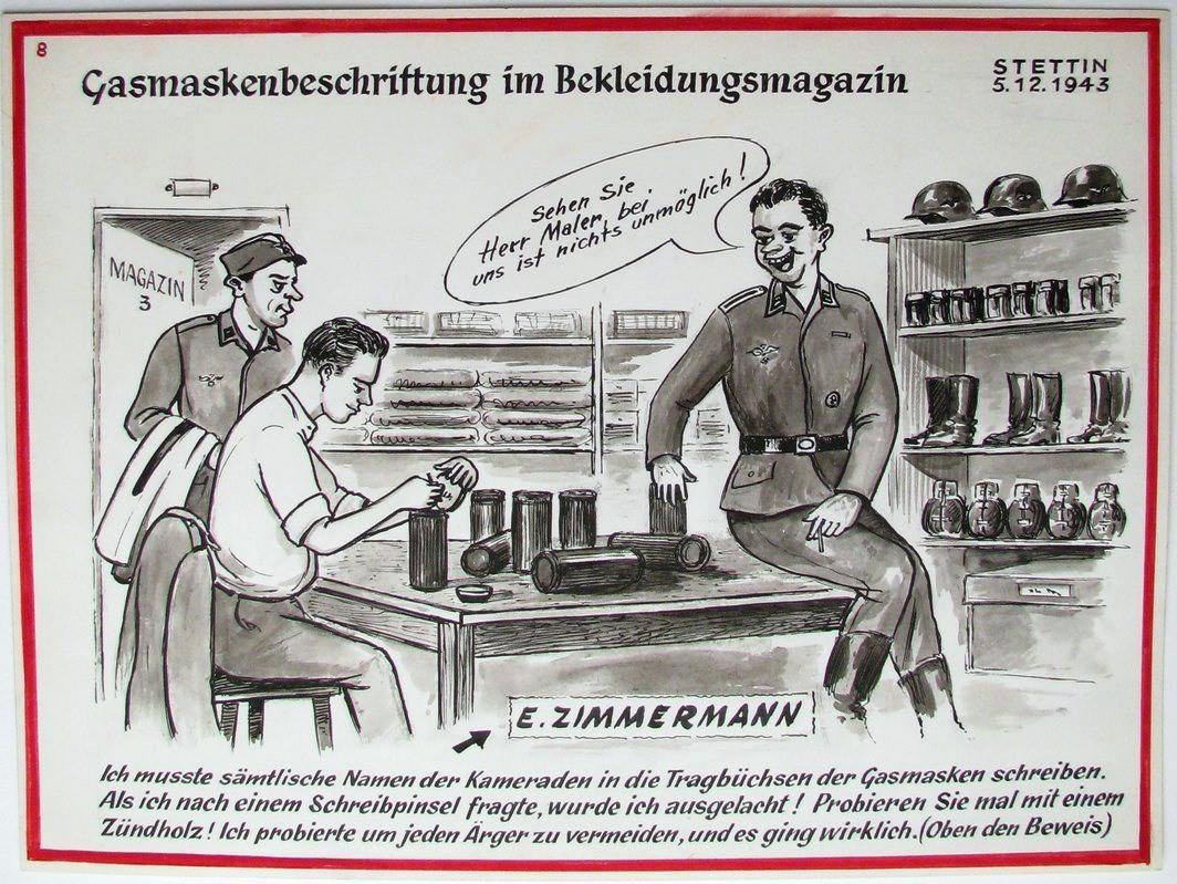 souvenir illustré d'incorporation n°8 (recopié), par Louis Klauth (titre factice), Klauth, 1960 ?,1996 ?