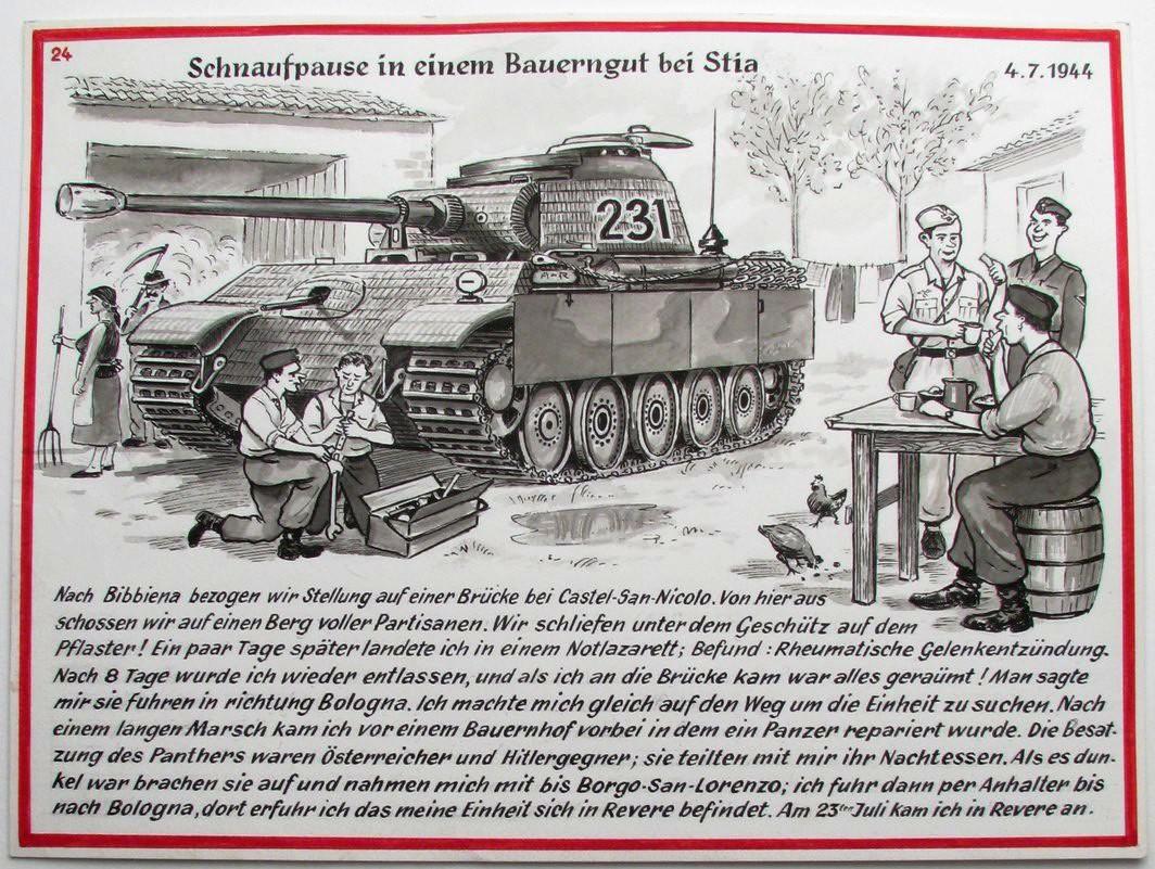 souvenir illustré d'incorporation n° 24 (recopié), par Louis Klauth (titre factice), Klauth, 1960 ?,1996 ?