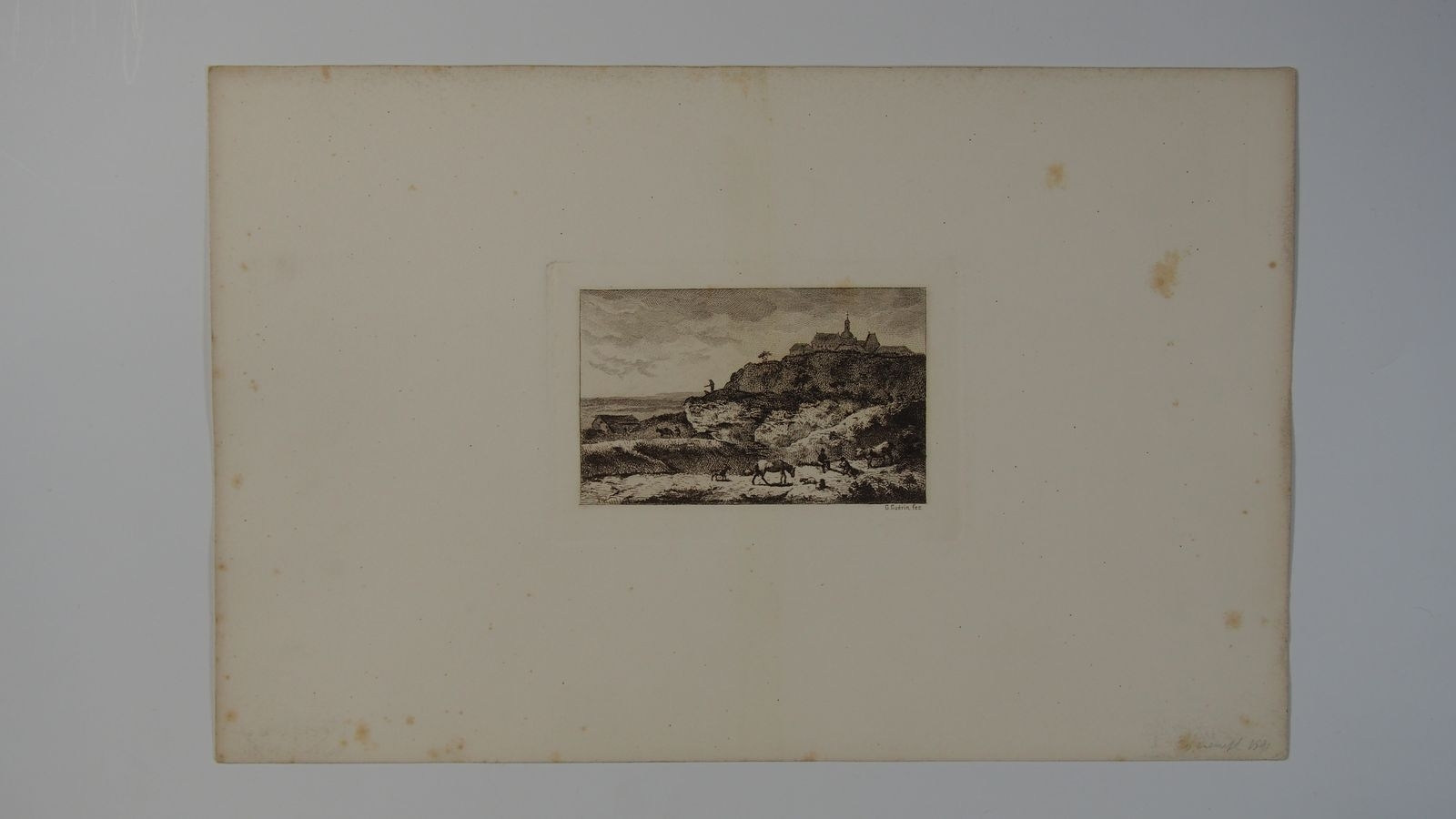 Village perché (titre factice), Christophe Guerin, 19e siècle