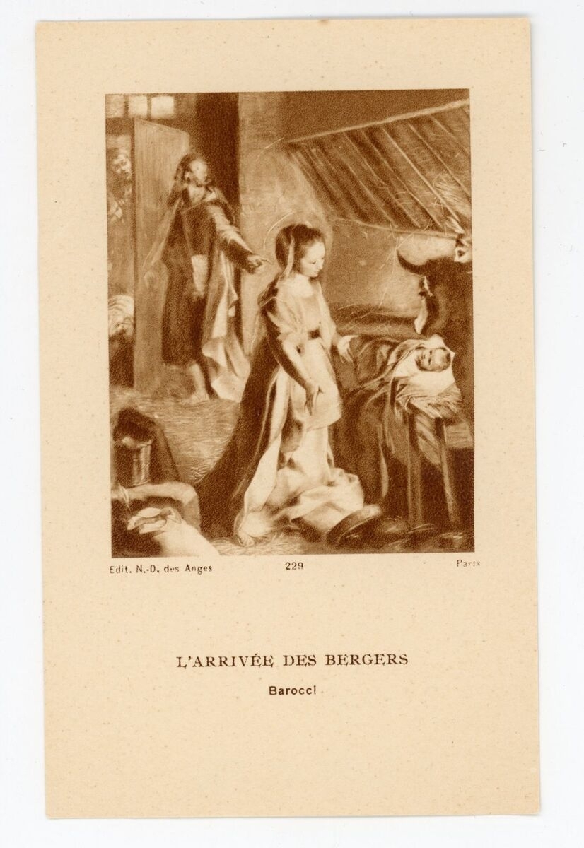L'arrivée des bergers (titre inscrit), Federico Barocci, 1ère moitié 20e siècle