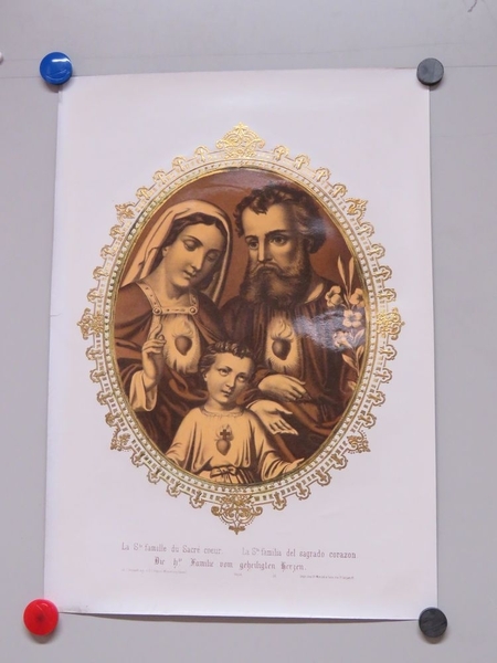 La Ste famille du Sacré coeur. (titre inscrit, français, espagnol, allemand), Camille Burckardt, 1880-1888