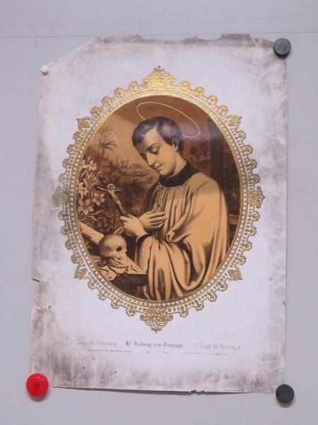 St. Louis de Gonzague. (titre inscrit, français, allemand, anglais), Camille Burckardt, 1880-1888