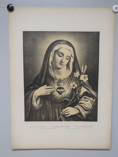 Sacré coeur de Marie. (titre inscrit, français, allemand, anglais, espagnol, italien), Camille Burckardt, 1880-1888