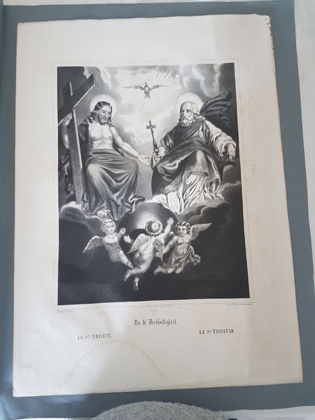 LA STE. TRINITE. (titre inscrit, allemand, français, espagnol), P. Sevestre, 1865-1869