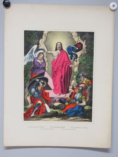 La résurrection du Christ. (titre inscrit, français, allemand, anglais, espagnol, italien), Camille Burckardt, 1880-1888