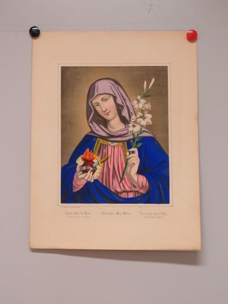 Sacré coeur de Marie. (titre inscrit, français, allemand, anglais, espagnol, italien), Camille Burckardt, 1880-1888