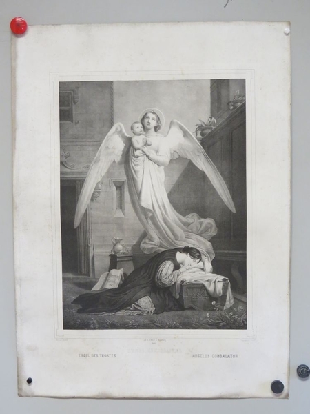 L'ANGE CONSOLATEUR. (titre inscrit, français, allemand, espagnol), Charles Vallet, 1835-1855