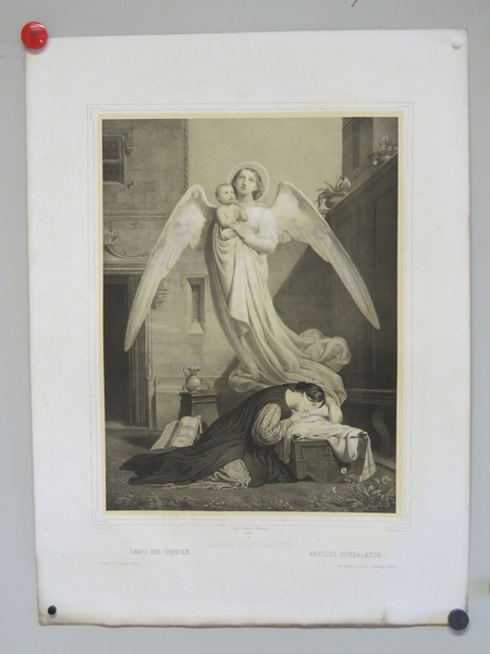 L'ANGE CONSOLATEUR. (titre inscrit, français, allemand, espagnol), Charles Vallet, 1865-1869