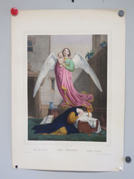 L'ANGE CONSOLATEUR. (titre inscrit, allemand, français, espagnol), Charles Vallet, 1865-1869