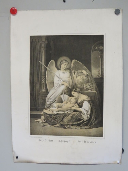 L'ANGE GARDIEN. (titre inscrit, français, allemand, espagnol), Charles Vallet, 1865-1869