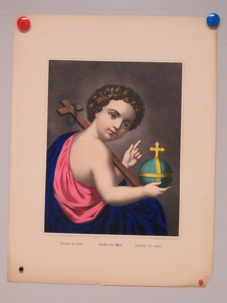 Sauveur du monde. (titre inscrit, français, allemand, espagnol), Camille Burckardt, 1880-1888