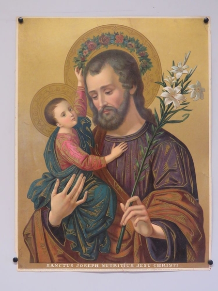 ST. JOSEPH, PERE NOURRICIER DE JESUS-CHRIST. (titre inscrit, français, espagnol, anglais, allemand, italien), Fridolin Leiber, 2e moitié 19e siècle
