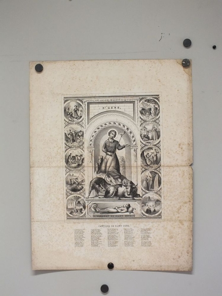 St. Gens. Tombeau de Saint Gens. Cantique de Saint Gens. (titre inscrit, français), Jean Frédéric Wentzel, 1835-1855