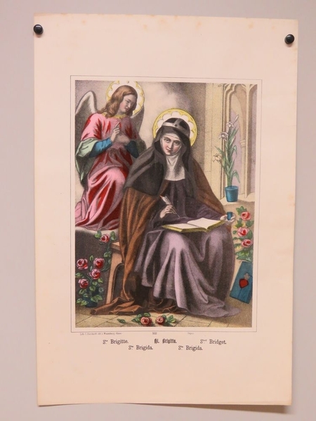 Ste. Brigitte. (titre inscrit, français, allemand, anglais, espagnol, italien), Camille Burckardt, 1880-1888