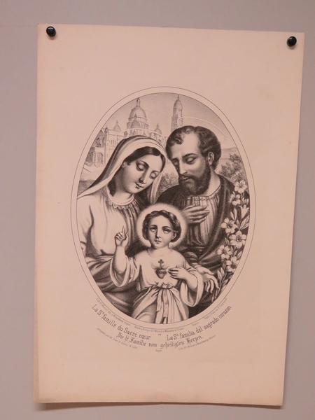 La Ste. famille du Sacré coeur. (titre inscrit, français, espagnol, allemand), Aîné Bernasconi, 1869-1880