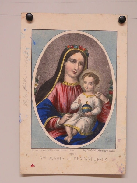 STE. MARIE ET L'ENFANT JESUS. (titre inscrit, français), Aîné Bernasconi, 1869-1880