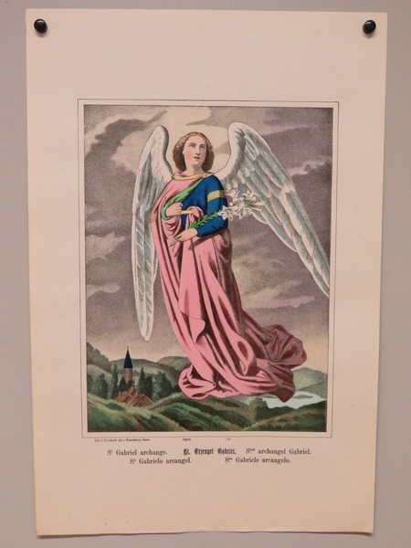 St. Gabriel archange. (titre inscrit, français, allemand, anglais, espagnol, italien)_0