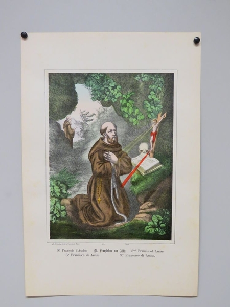 St. François d'Assise. (titre inscrit, français, allemand, anglais, espagnol, italien), Camille Burckardt, 1880-1888