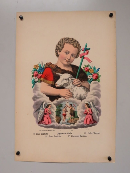 St. Jean Baptiste. (titre inscrit, français, allemand, anglais, espagnol, italien), Camille Burckardt, 1880-1888