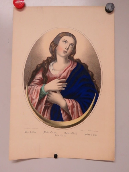 Mère de Dieu. (titre inscrit, français, allemand, anglais, espagnol, italien), Camille Burckardt, 1880-1888