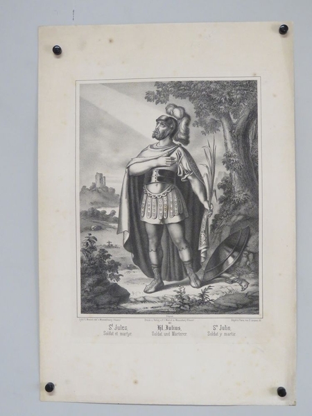 St. Jules. Soldat et martyr. (titre inscrit, français, allemand, espagnol)_0