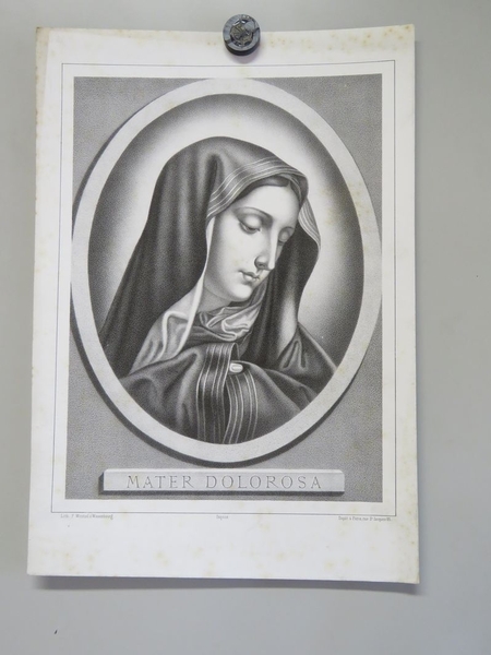 MATER DOLOROSA. (titre inscrit, latin), Jean Frédéric Wentzel, 1865-1869