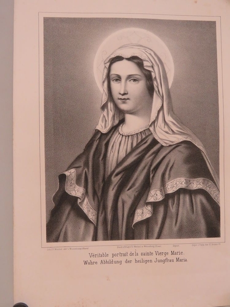 Véritable portrait de la sainte Vierge Marie. (titre inscrit, français, allemand)_0